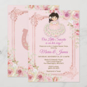 Blush Roze Bloemen Mexicaanse Fiesta Koppels douch Kaart (Voorkant / Achterkant)