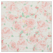 Blush roze  bloemen pastel rozen stof (Swatch)