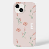 Blush Roze Bloemen Patroon I Telefoonhoesje Case-Mate iPhone Case (Achterkant)