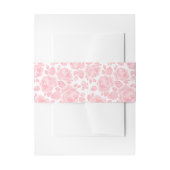 Blush roze Bloemen Roos bruiloft Uitnodigingen Wikkel (Voorkant Voorbeeld)