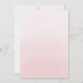 Blush Roze Bloemen Waterverf Rozen Quinceanera Kaart (Achterkant)