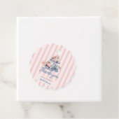  blush roze bloemenbruids theefeest bedankjes labels (In situ)