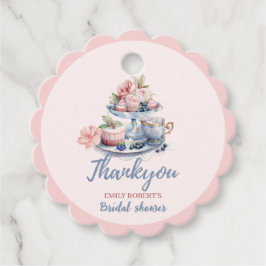  blush roze bloemenbruids theefeest bedankjes labels