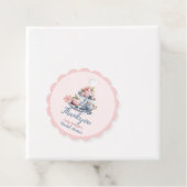 blush roze bloemenbruids theefeest bedankjes labels (In situ)