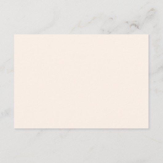 Blush roze bloemenbruiloft details informatiekaartje (Achterkant)