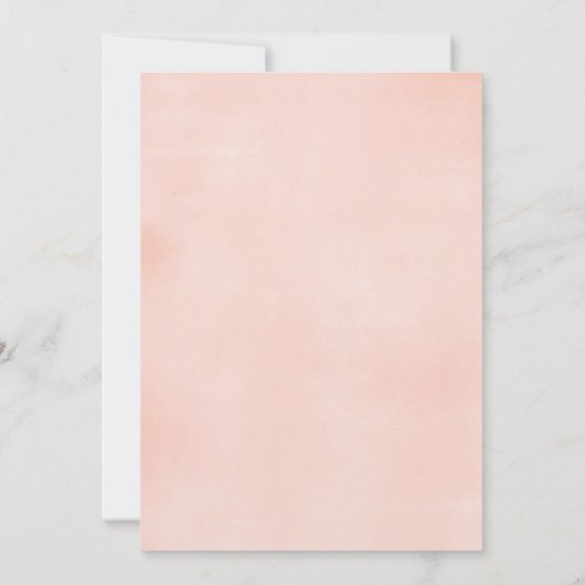 Blush roze bloemenbrunch en Bubbly Vrijgezellenfee Kaart (Achterkant)