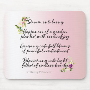 Blush Roze Bloemendroom Gedicht (geschreven door m Muismat