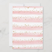 Blush roze bloemengroen olifant Baby shower Kaart (Achterkant)