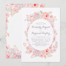 Blush roze bloemenkrans | Elegante vintage bruilof