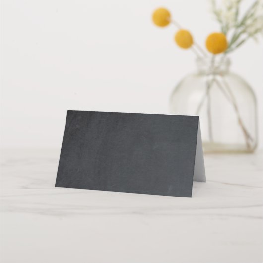 Blush roze bloemenkrijtbord bruiloft plaats kaart plaatskaartje (Achterkant)