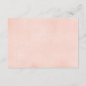 Blush roze bloemenmeisje baby shower boek aanvraag informatiekaartje (Achterkant)