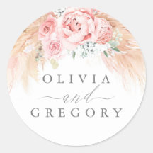 Blush roze bloemenpampas gras bruiloft