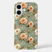 blush roze bloemenpatroon Case-Mate iPhone case (Achterkant)