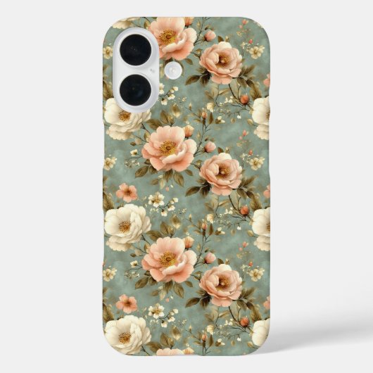 blush roze bloemenpatroon Case-Mate iPhone case (Achterkant)