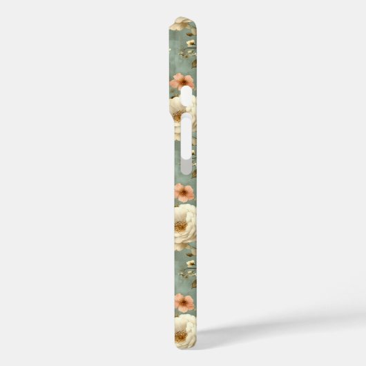 blush roze bloemenpatroon Case-Mate iPhone case (Achterkant / Links)