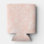 Blush Roze  Bloemenprint Monogram Blikjeskoeler (Achterkant)