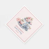  blush roze bloementhee party Vrijgezellenfeest Servet (Hoek)