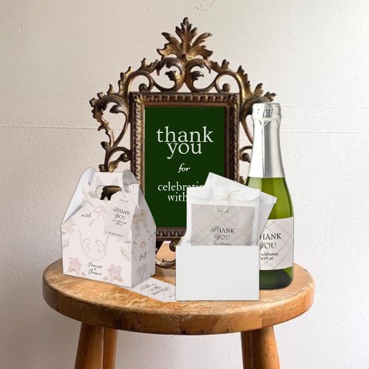 Blush roze bloementuin bruiloft met liefde cadeau bedankdoosjes