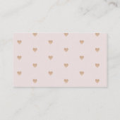 Blush roze bloemenwildflower boeken voor baby tick informatiekaartje (Achterkant)