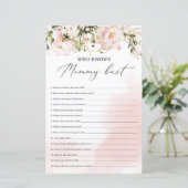 Blush roze bloemgoud die het beste van mama kent (Staand voorkant)