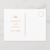 Blush roze bloemkoralen witte bruiloft RSVP Briefkaart (Achterkant)