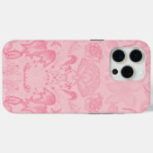 Blush Roze  Bloempatroon Elegant Romantisch Case-Mate iPhone Case (Achterkant (horizontaal))