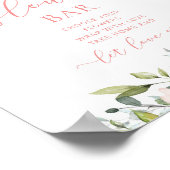 Blush roze bloemstang poster (Hoek)