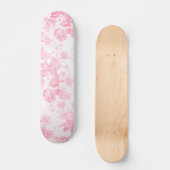Blush roze bohemian elegante  bloemenkleur persoonlijk skateboard (Voorkant)