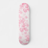 Blush roze bohemian elegante  bloemenkleur persoonlijk skateboard (Voorkant)
