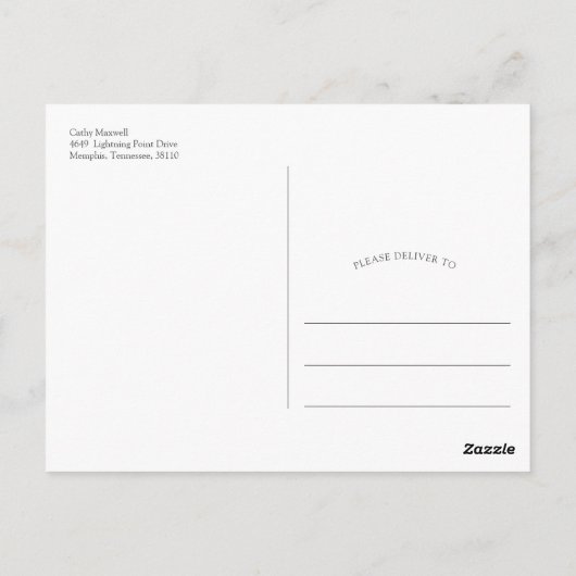 Blush Roze Boho Pampas Bloemen Foto Bruiloft Dank Briefkaart (Achterkant)