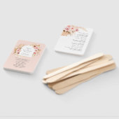 Blush roze Boho Pampas Grass Bloemen Bruiloft fan Handwaaier (Niet-gemonteerd)