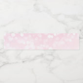 Blush Roze Bokeh Waterfles Etiketten (Enkel label)