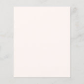 Blush roze boog bloemen crème verjaardag uitnodigi (Achterkant)