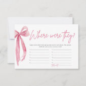 Blush roze boog waar waren ze Vrijgezellenfeest sp Kaart (Voorkant)