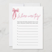 Blush roze boog waar waren ze Vrijgezellenfeest sp Kaart (Voorkant)