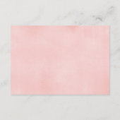 Blush roze bordeauxrode bloemen waterverven boeken informatiekaartje (Achterkant)