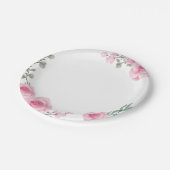 Blush roze Borden papier Papieren Bordje (Gekanteld)