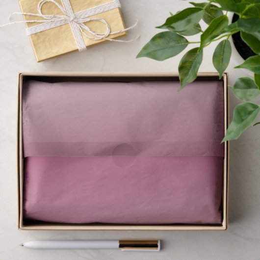 Blush Roze Bourgondië Ombre Tissuepapier (Geschenk)
