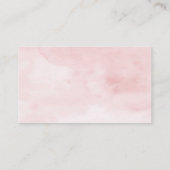 Blush Roze Bow Baby shower Luier Raffle Informatiekaartje (Achterkant)