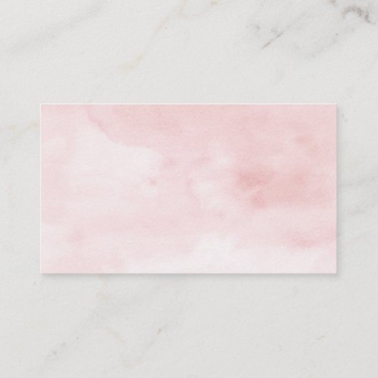 Blush Roze Bow Baby shower Luier Raffle Informatiekaartje (Achterkant)