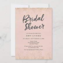Blush Roze bridal Shower Invitation