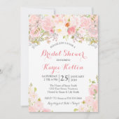 Blush roze bruids douche uitnodiging (Voorkant)