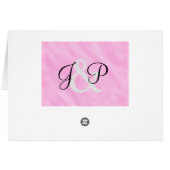 Blush roze bruiloft Bedankt kaarten (Achterkant Horizontaal)