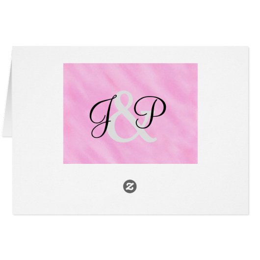 Blush roze bruiloft Bedankt kaarten (Achterkant Horizontaal)