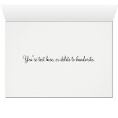 Blush roze bruiloft Bedankt kaarten (Binenzijde Horizontaal (Onderkant))