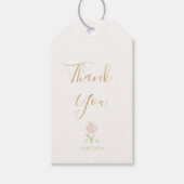 Blush roze bruiloft Dank je wel Cadeaulabel (Voorkant)