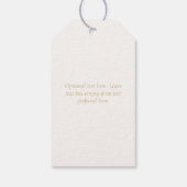 Blush roze bruiloft Dank je wel Cadeaulabel (Achterkant)