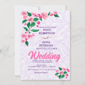 Blush roze bruiloft kaart (Voorkant)