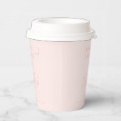 Blush Roze Bruiloft Papier Cups Papieren Bekers (Rechts)
