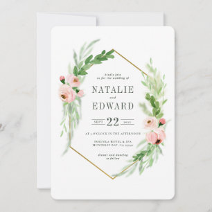 Blush roze bruine bruidebruidebruidebruin save the date